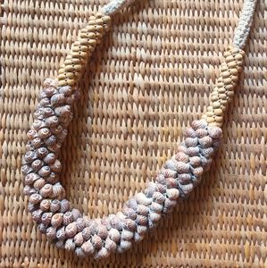 Handmade large Seashell Necklace